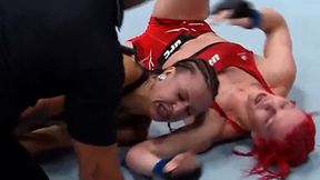 Przerażający widok. Zawodniczka UFC nie chciała się poddać [WIDEO]