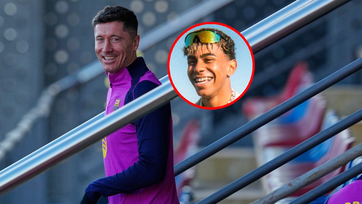 PAP/EPA / ALEJANDRO GARCIA / Instagram / Na zdjęciu: Robert Lewandowski i Lamine Yamal