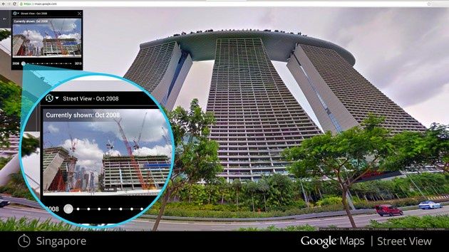 Google Street View wehikuł czasu