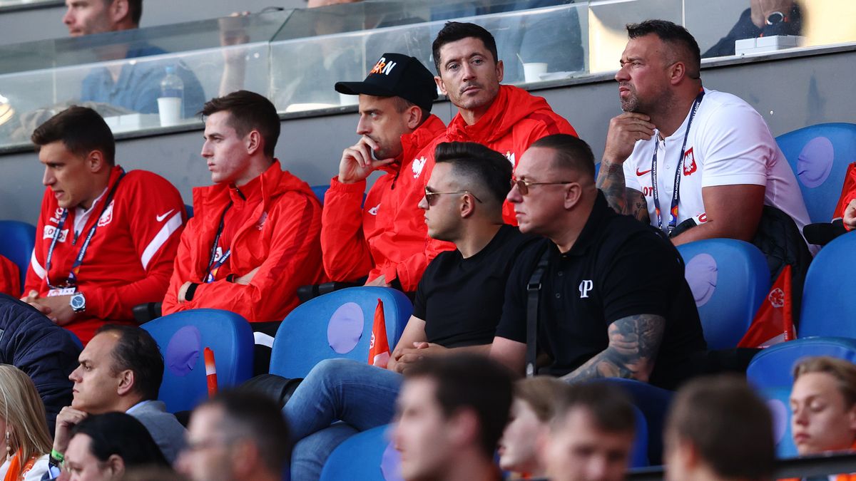 Getty Images / Dean Mouhtaropoulos / Na zdjęciu: Robert Lewandowski, który spotkanie z Holandią oglądał z trybun
