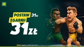 Postaw 31 zł i zgarnij 31 złotych freebetu za kupon na KSW 109 w BETFAN