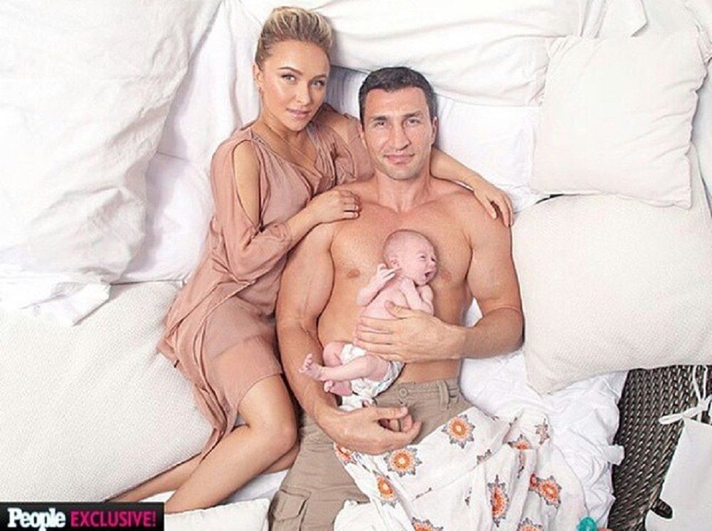 Hayden Panettiere i Władimir Kliczko z córką 
Fot. screen z Instagram