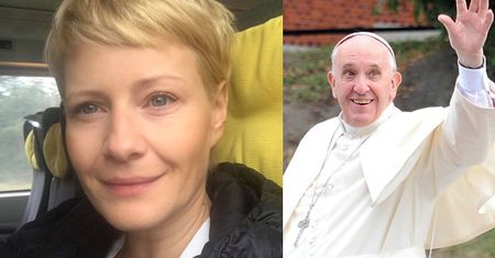 "Matka Boska Kożuchowska" cytuje papieża Franciszka... w pociągu: "Niech żyje Polska"