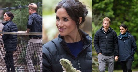 Meghan Markle spaceruje po nowozelandzkim lesie w kurtce Harry'ego (ZDJĘCIA)