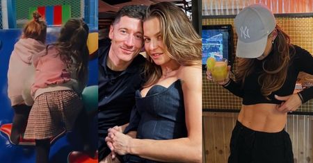 Anna Lewandowska chwali się rodzinnym weekendem: kontrola sześciopaku, selfie z mężem i zabawa z dziećmi (ZDJĘCIA)