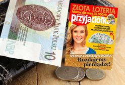 Banknoty w "Przyjaciółce". Losowo ukryte pod złotą folią