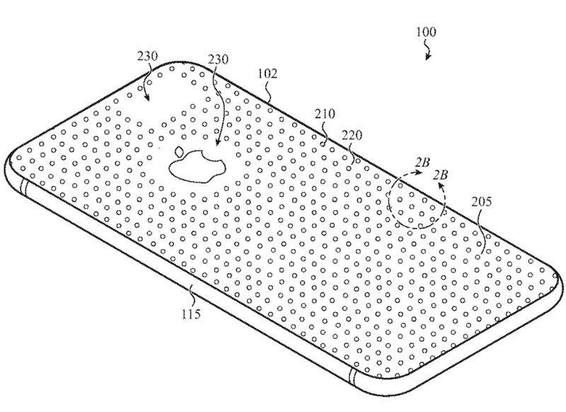 Ilustracja patentu Apple "Spatial Materials"