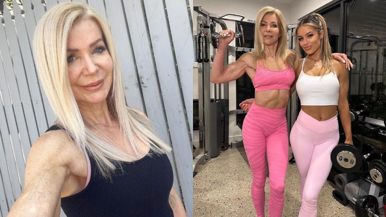 Lesley Maxwell z wnuczką