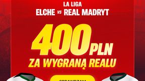 Wielka okazja! 400 zł bonusu za wygraną Realu Madryt z outsiderem La Liga