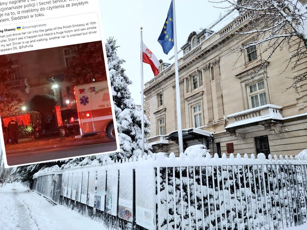 Staranowano ogrodzenie polskiej ambasady