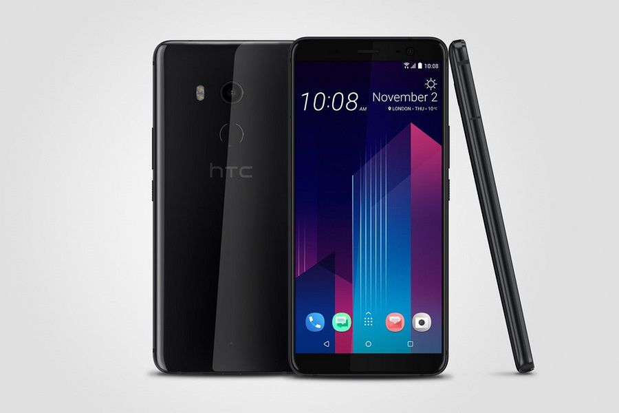 Duży HTC U11+ i uboższy U11 life. Oba ze ściskanymi ramkami