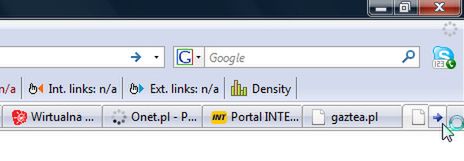 Jak zmienić rozmiar kart w FireFox? 1