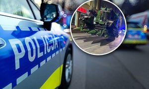 Wjechał kombajnem do miasta. Zablokował ulicę w centrum na 2 godziny