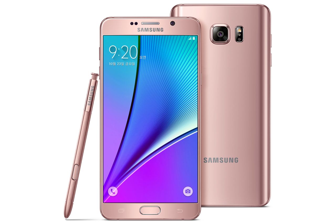 Galaxy Note5 w kolorze Pink Gold