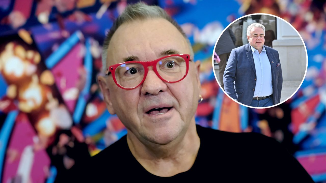 Jerzy Owsiak, szef WOŚP i redaktor naczelny TV Republika Tomasz Sakiewicz