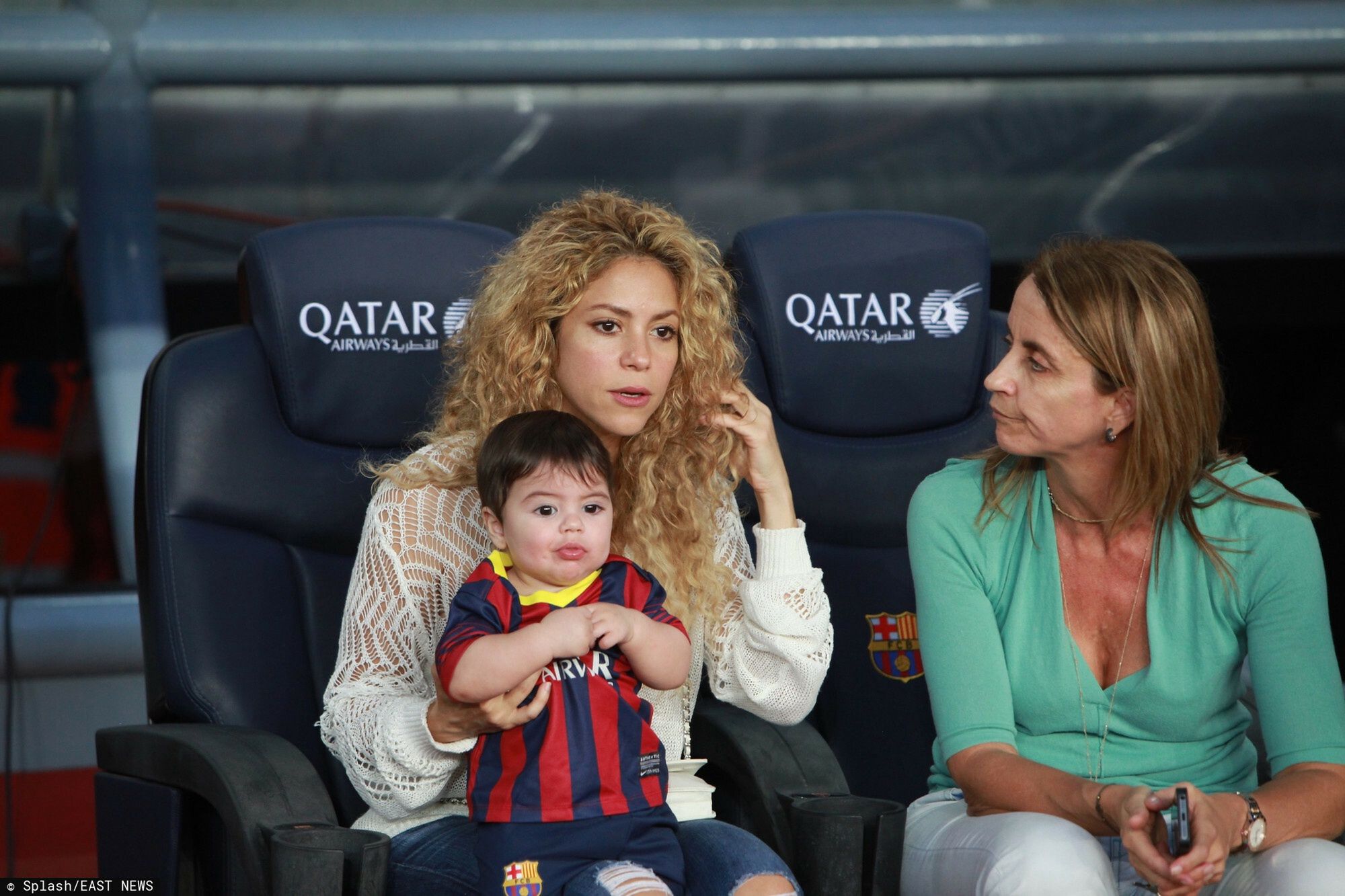 Shakira z synem i z matką Gerarda Pique
