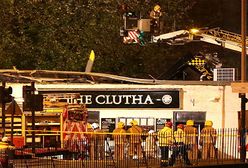 Śmigłowiec spadł na pub w Glasgow