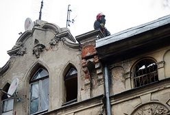 Pożar kamienicy w Łodzi