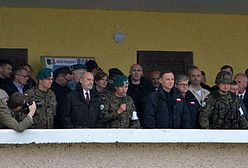 Prezydent Andrzej Duda na ćwiczeniach Anakonda