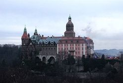 Pożar zamku w Książu