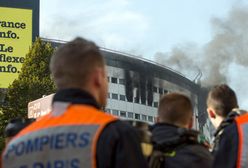 Pożar budynku publicznego radia w Paryżu