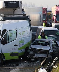 Gigantyczne karambole w Belgii