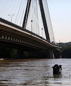 Fala wezbraniowa przeszła przez Warszawę