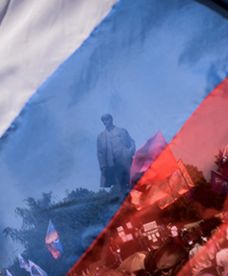 Pikieta zwolenników Donieckiej Republiki Ludowej