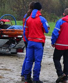 Zniszczony quad ratowników GOPR