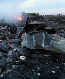 Miejsce katastrofy malezyjskiego samolotu