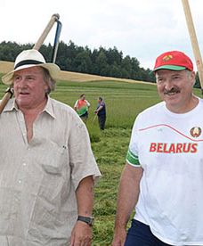 Depardieu z wizytą na Białorusi