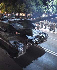 Próba przed defiladą z okazji święta Wojska Polskiego