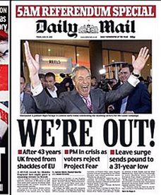 Okładki światowych i brytyjskich dzienników mówią wszystko