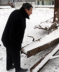 Fragmenty mostu Kierbedzia