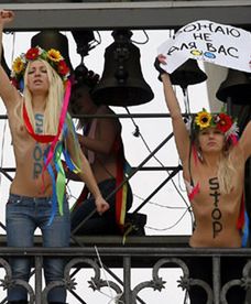 Femen protestuje w Kijowie