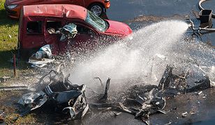 Wybuch samochodu w Bydgoszczy