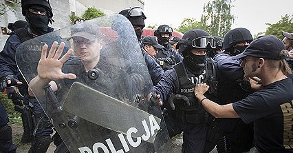 Interwencja policji w Poznaniu