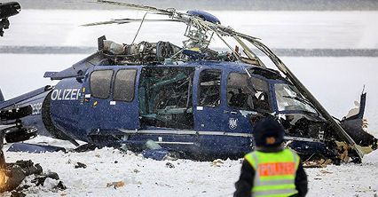 Katastrofa śmigłowców policyjnych w Niemczech