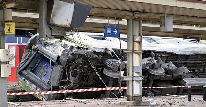 Wypadek pociągu we Francji