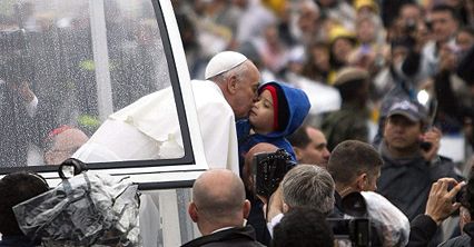 Pierwsza publiczna msza papieża Franciszka w Brazylii