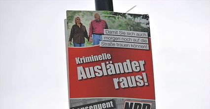Antypolskie plakaty w Niemczech