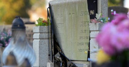 Wandale na łódzkim cmentarzu