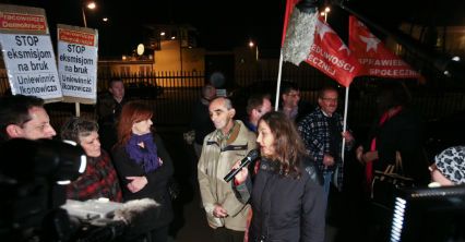 Protest przed warszawskim aresztem