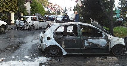 Podpalone samochody w Gdańsku