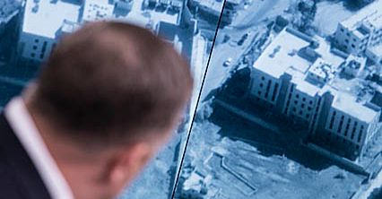 Syryjskie miasto po amerykańskich nalotach