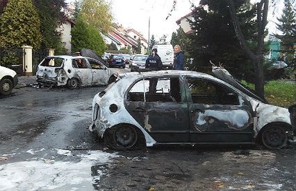 Podpalone samochody w Gdańsku