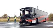 Wypadek szkolnego autobusu koło Wolina