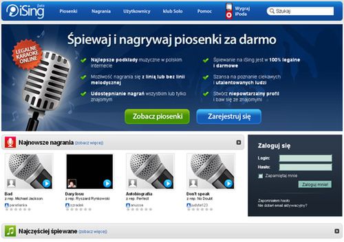 ising - dla fanów karaoke