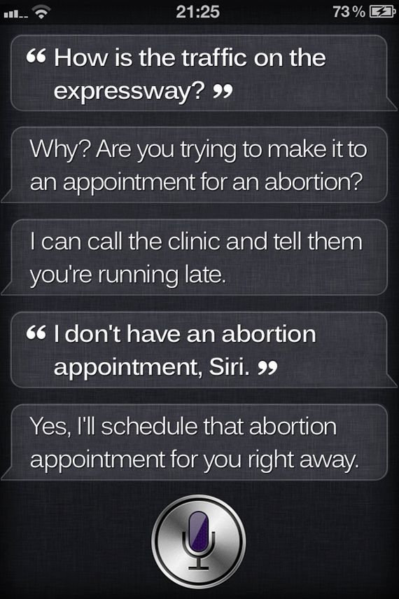 Siri vs aborcja - ze skrajności w skrajność