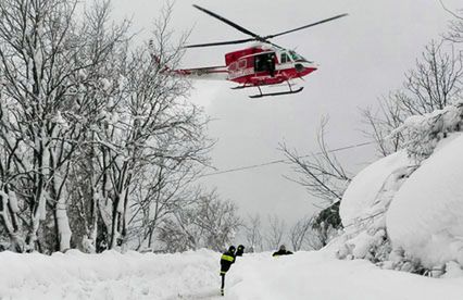 Lawina zeszła na hotel we Włoszech